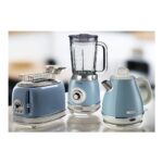 Ariete Vintage Kahvaltı Seti Su Isıtıcı Kettle + Smoothie Cam Blender + Ekmek Kızartma Makinesi Seti Mavi - Görsel 2