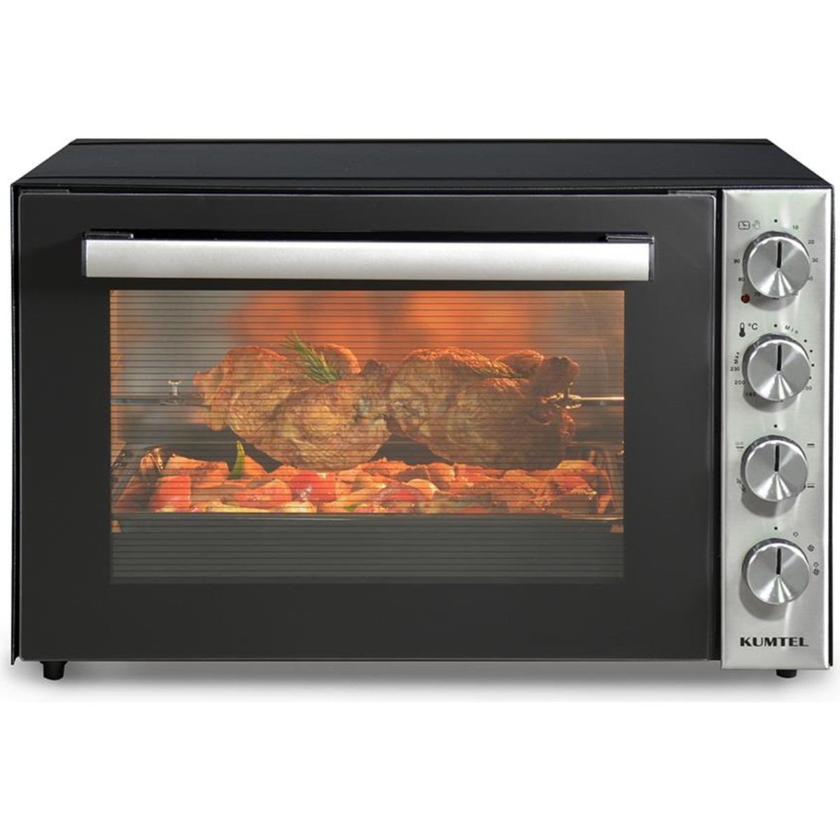 110000819158983.jpg Kumtel Piliç Çevirmeli 71 Litre Midi Fırın LX-9645 - Görsel 1