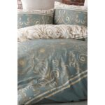 Boreas Home Pamuklu Çarşafı Lastikli Çift Kişilik Nevresim Takımı Saray - Görsel 2