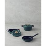 English Home Tiny Taste Döküm Mini Tencere Seti 14X14X14 cm Yeşil