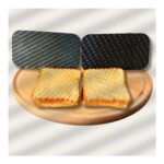 Terracy Home & Garden Döküm Demir Et Mühürleme, Piknik Tost ve Burger Pres Aparatı, Ahşap Saplı Seasoning (Yağlama) Işlemi Yapılmış, 10,5*20 cm - Görsel 2