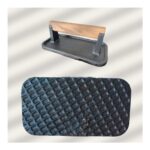 Terracy Home & Garden Döküm Demir Et Mühürleme, Piknik Tost ve Burger Pres Aparatı, Ahşap Saplı Seasoning (Yağlama) Işlemi Yapılmış, 10,5*20 cm - Görsel 3