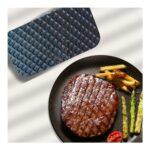 Terracy Home & Garden Döküm Demir Et Mühürleme, Piknik Tost ve Burger Pres Aparatı, Ahşap Saplı Seasoning (Yağlama) Işlemi Yapılmış, 10,5*20 cm - Görsel 4