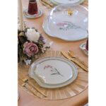 Glore Crocus Altın Yaldızlı 6 Kişilik 34 Parça Pasta Servis Takımı - Görsel 2