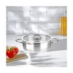 Nehir Sılver Mat Trend 26 cm Sığ Tencere