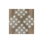 Uretti - Sariye 4648 El Yapımı Tığ Işi Örgü 8'li Dantel Örtü Takımı - 19 x 19 cm - Görsel 3