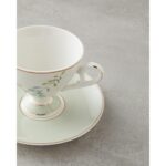 English Home Valentina New Bone China 4 Parça 2 Kişilik Kahve Fincan Takımı 80 ml Açık Yeşil - Görsel 4