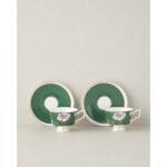 English Home Evelina New Bone China 4 Parça 2 Kişilik Kahve Fincan Takımı 90 ml Koyu Yeşil - Görsel 2