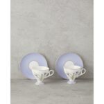 English Home Valentina New Bone China 4 Parça 2 Kişilik Kahve Fincan Takımı 80 ml Lila - Görsel 2