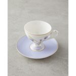 English Home Valentina New Bone China 4 Parça 2 Kişilik Kahve Fincan Takımı 80 ml Lila - Görsel 3