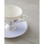 English Home Valentina New Bone China 4 Parça 2 Kişilik Kahve Fincan Takımı 80 ml Lila - Görsel 4
