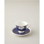 English Home Evelina New Bone China 4 Parça 2 Kişilik Kahve Fincan Takımı 90 ml Lacivert - Görsel 3
