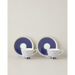 English Home Octavia New Bone China 4 Parça 2 Kişilik Kahve Fincan Takımı 90 ml Lacivert - Görsel 2
