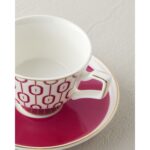 English Home Octavia New Bone China 4 Parça 2 Kişilik Kahve Fincan Takımı 90 ml Fuşya - Görsel 4