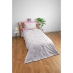 Favora Peri Balerin %100 Pamuk Tek Kişilik Nevresim Takımı - Gri - Görsel 5