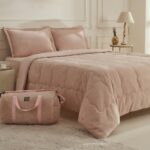 Karaca Home Flufy Çift Kişilik Soft Dream Comfort/Uyku Seti Pudra - Görsel 2