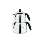 Korkmaz Orbit Maxi 2 lt Çaydanlık Seti - 18/10 Cr-Ni Paslanmaz Çelik, İndüksiyon Tabanlı, Ergonomik Saplı