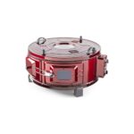 Şamdan Lüx 42 Lt Termostatlı Yuvarlak Döner Fırın – Emaye Hazne, Turbo Pişirme, Kompakt ve Dayanıklı Tasarım