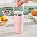 Karaca Star Ice Çelik Sızdırmaz Termos 550 ml Pembe - Görsel 4