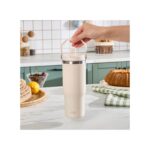 Karaca Star Ice Çelik Sızdırmaz Termos 860 ml Bej - Görsel 4