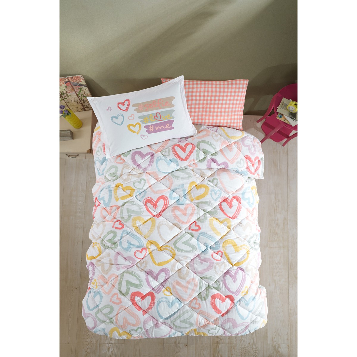 110000826283060.jpg Clasy Pamuk Tek Kişilik Uyku Seti Selfie - Görsel 1