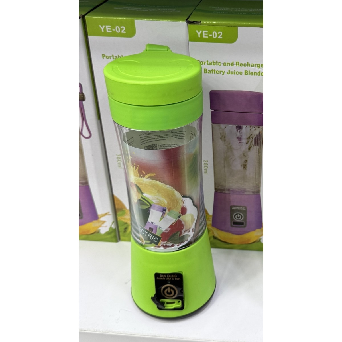 110000826570890.jpg Fırsattan Şarjlı Taşınabilir Sporcu Blenderi Shaker Bardak Mikseri Içecek Hazırlama 380 ml - Görsel 1