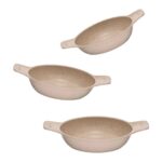 Thermoad Döküm Saplı Güveç Sahan Set |3 Parça |vizon |18CM-20CM-22CM - Görsel 2