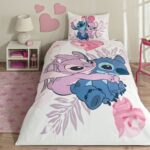 Taç Lisanslı Lilo&stitch Tek Kişilik Pamuk Nevresim Takımı
