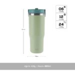 Karaca Star Ice Çelik Sızdırmaz Termos Mint 860 ml - Görsel 2