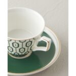 English Home Octavia New Bone China 4 Parça 2 Kişilik Kahve Fincan Takımı 90 ml Koyu Yeşil - Görsel 4