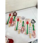 Vanilin Kitchen Yılbaşı Temalı Silikon Mutfak Seti - 5 Parça (Kurabiye Kalıbı ve Mini Oklava Dahil) - Görsel 2