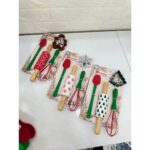 Vanilin Kitchen Yılbaşı Temalı Silikon Mutfak Seti - 5 Parça (Kurabiye Kalıbı ve Mini Oklava Dahil) - Görsel 3