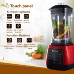 Vosco Home Pro Blender 1600W 2l Kırmızı - Görsel 3