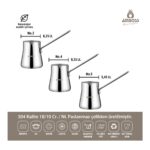 Amboss 17 Parça Astral Cool Indüksiyon Uyumlu Paslanmaz Çelik Tencere & Sahan Çeyiz Seti - Görsel 4