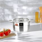 Nehir Silver Mat Trend Çelik Tencere Seti 8 Parça Tencere Sahan Seti Takımı - Görsel 2