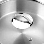 Nehir Silver Mat Trend Çelik Tencere Seti 8 Parça Tencere Sahan Seti Takımı - Görsel 3