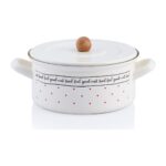 Acar Feel Good 20 cm Emaye Kaplama Basık Çelik Tencere – İndüksiyon ve Fırında Kullanıma Uygun Dayanıklı Tasarım - Görsel 5