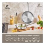 Amboss  Maestro 2 Parça Indüksiyon Uyumlu Paslanmaz Çelik Kapaksız Tava Seti