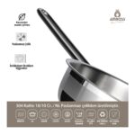 Amboss  Maestro 2 Parça Indüksiyon Uyumlu Paslanmaz Çelik Kapaksız Tava Seti - Görsel 4