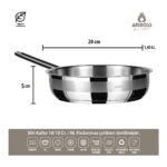 Amboss Lusigram 3 Parça Paslanmaz Çelik Indüksiyon Tabanlı Kapaksız Tava Seti - Görsel 2