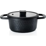 Schafer Hektor 3 Lü Döküm Tencere Seti 6 Parça-Siyah - Görsel 2