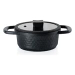 Schafer Hektor 3 Lü Döküm Tencere Seti 6 Parça-Siyah - Görsel 3