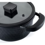 Schafer Hektor 3 Lü Döküm Tencere Seti 6 Parça-Siyah - Görsel 5