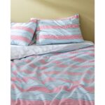 Madame Coco Marc Çift Kişilik Pamuklu Baskılı Nevresim Takımı - Mavi/kırmızı - Görsel 2