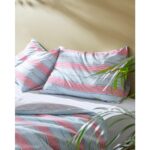 Madame Coco Marc Çift Kişilik Pamuklu Baskılı Nevresim Takımı - Mavi/kırmızı - Görsel 3