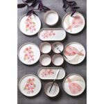 Kitchen Life 14 Parça 6 Kişilik Ginkgo Stackable Kahvaltı Takımı - Kahvaltılık