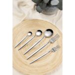 Kitchen Life Paris 30 Parça 6 Kişilik Paslanmaz Çelik Çatal Kaşık Takımı - 18/10 Çelik