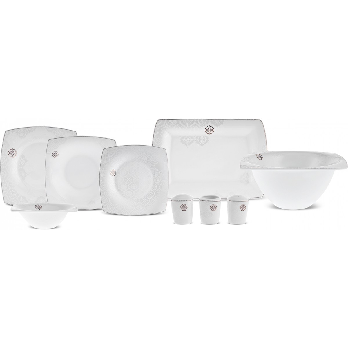 110000840441489.jpg Karaca Fine Pearl Hailey 58 Parça 12 Kişilik Yemek Takımı Gold - Görsel 1