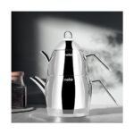 Nehir Florina Maxi Büyük Boy Paslanmaz Çelik 1.15-2.25 Lt. Çaydanlık Takımı