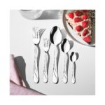 Nehir Safir Sade 6 Kişilik 30 Parça Kutulu Çatal Kaşık Takımı